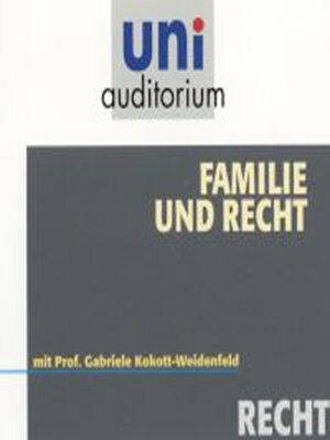 cover image of Familie und Recht